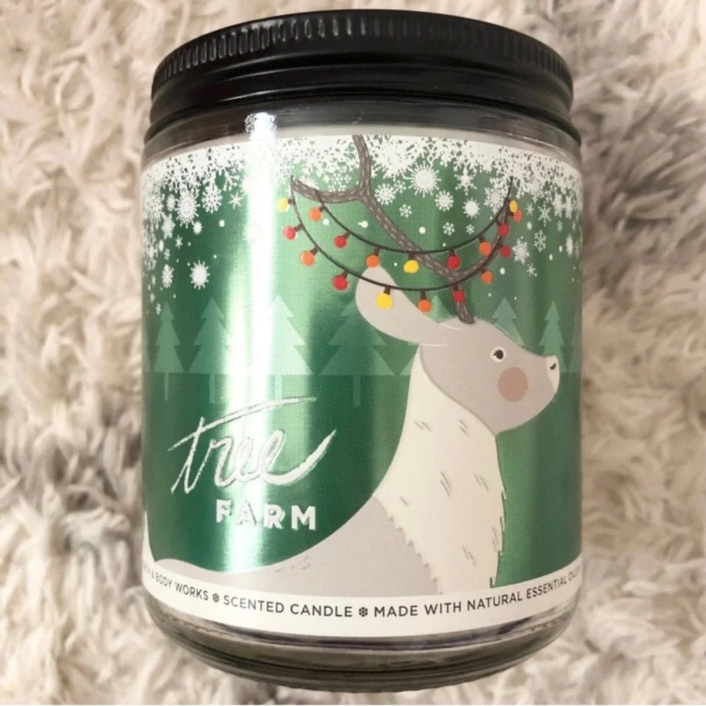 Bath & Body Works TREE FARM SINGLE WICK CANDLE 7 oz / 198 g - Picture 1 of 2